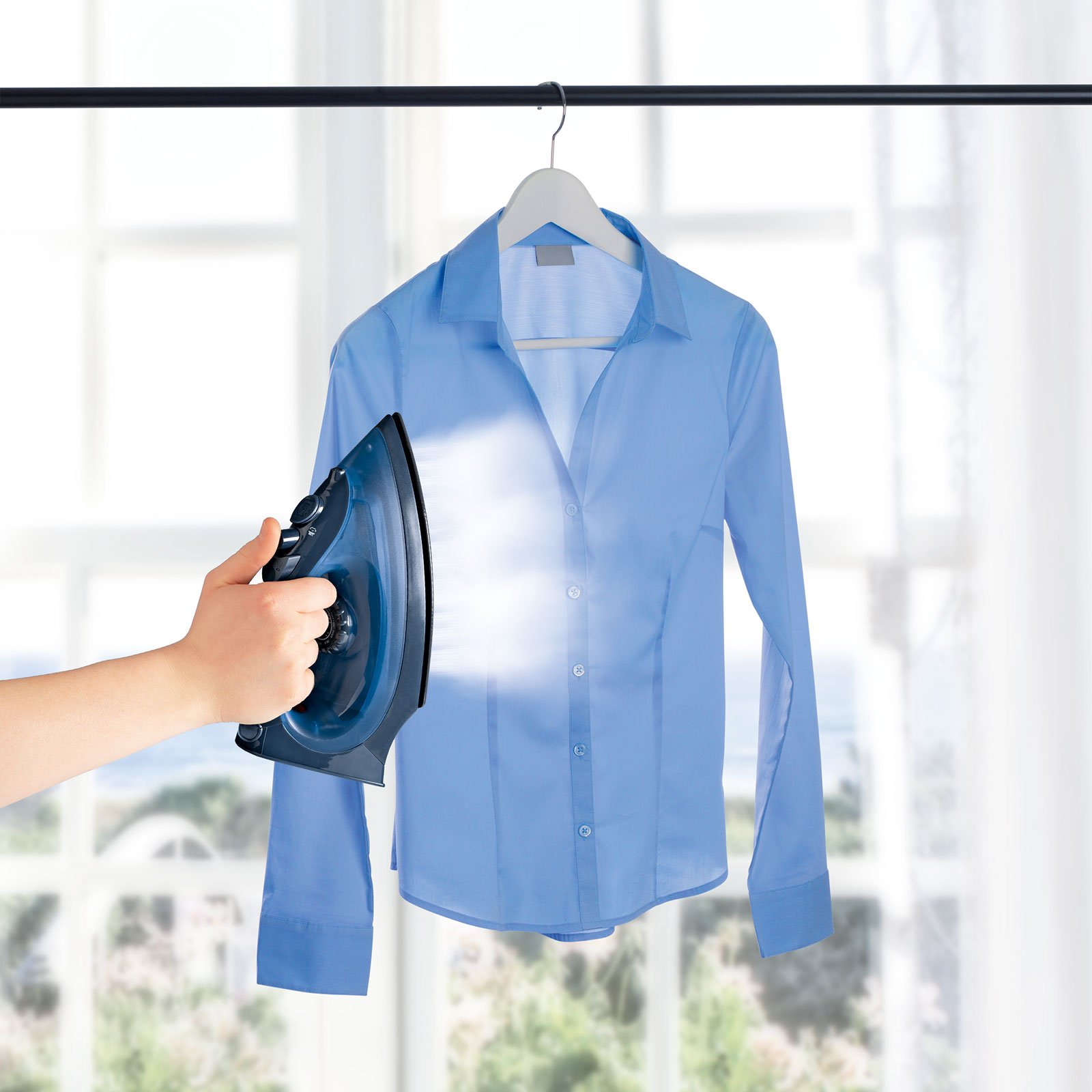 CLEANMAXX Dampfbügeleisen 12261 - blau - keramikbeschichtet