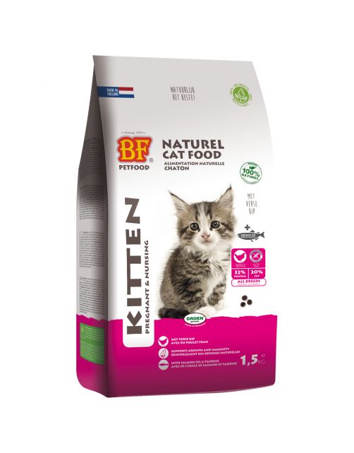 Bf Ncf Kitten Pregnant&Nursing - Kattenvoer - Kalkoen Vis Kip 1.5 kg