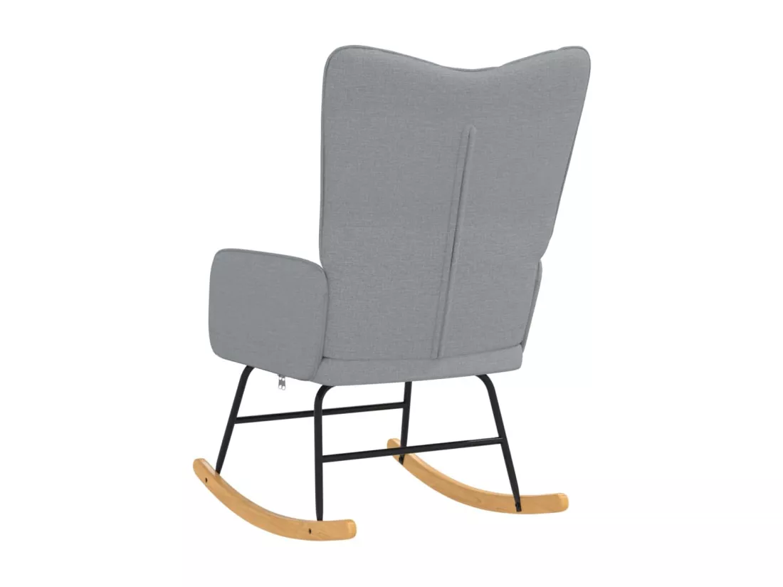 Chaise à bascule Gris clair Tissu