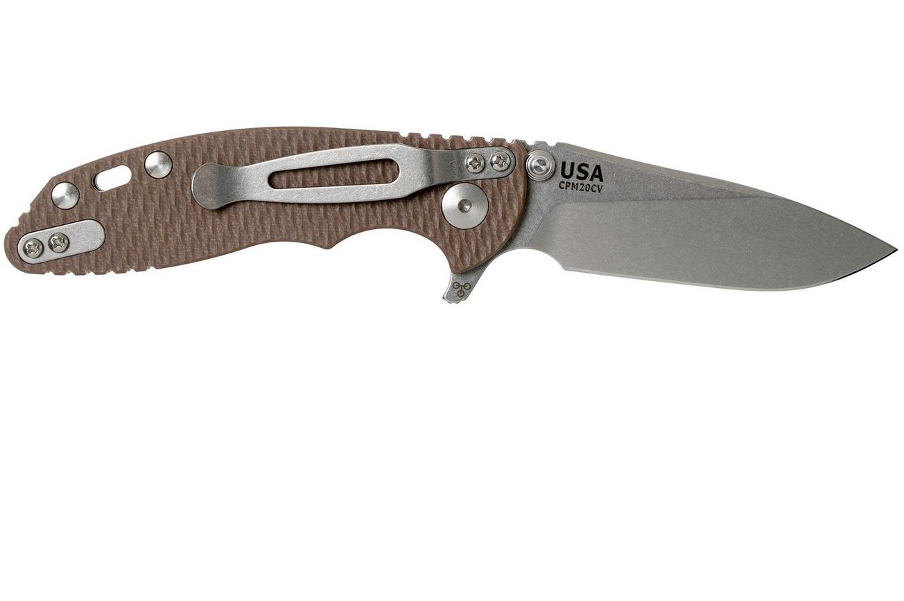Rick Hinderer XM18 3” Skinny Slicer Linerlock, Flat Dark Earth G10 zakmes