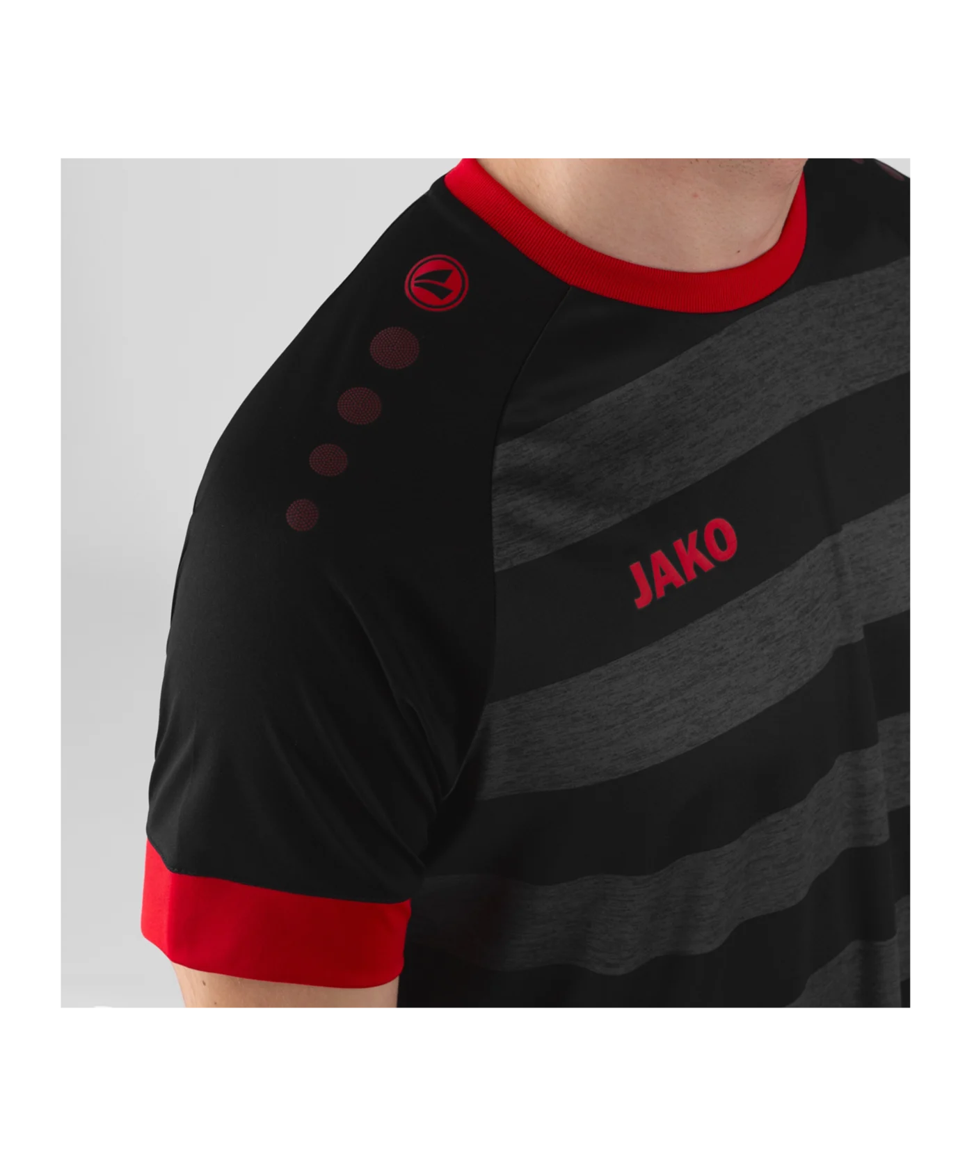 JAKO Celtic Melange KA Trikot Schwarz Rot F809