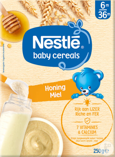 Nestlé Baby Céréales Miel Bébés 6-36 Mois Boîte 250g
