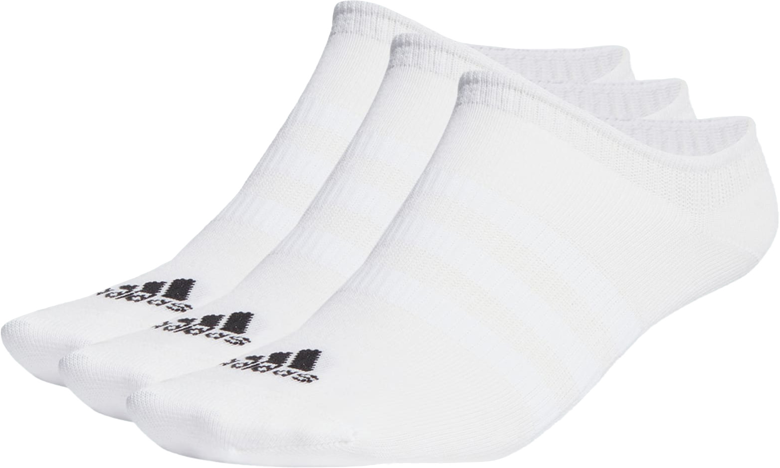 Thin and Light No-Show Sokker Unisex White/Black
