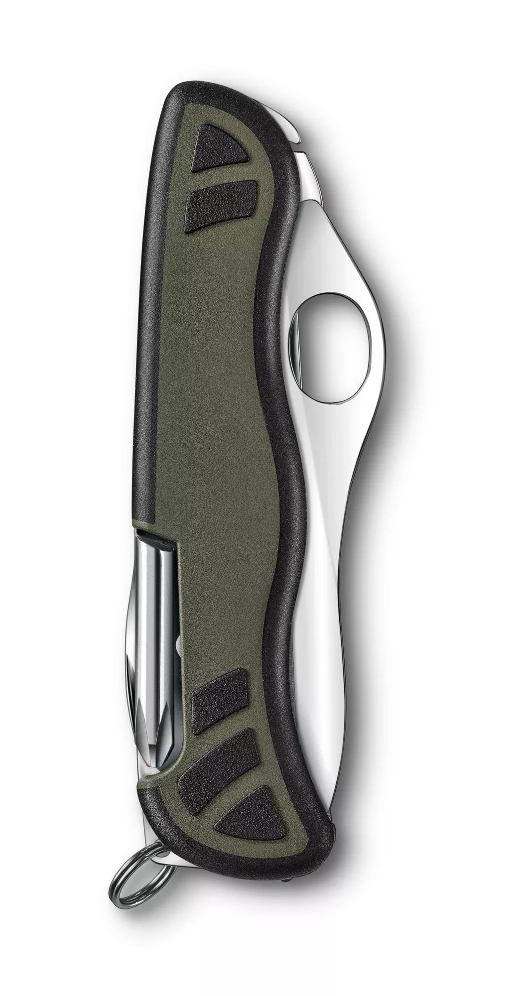 Schweizer Soldatenmesser 08-grün/schwarz
