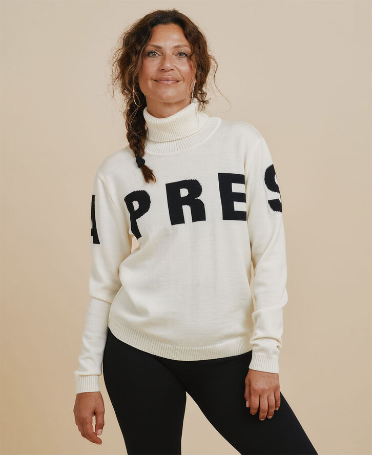 Cartel Copenhagen Alpine Turtleneck Knit Sweater - Shell Råhvid