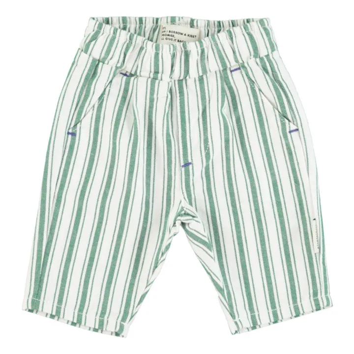 Piupiuchick Pantalon Rayure | Vert