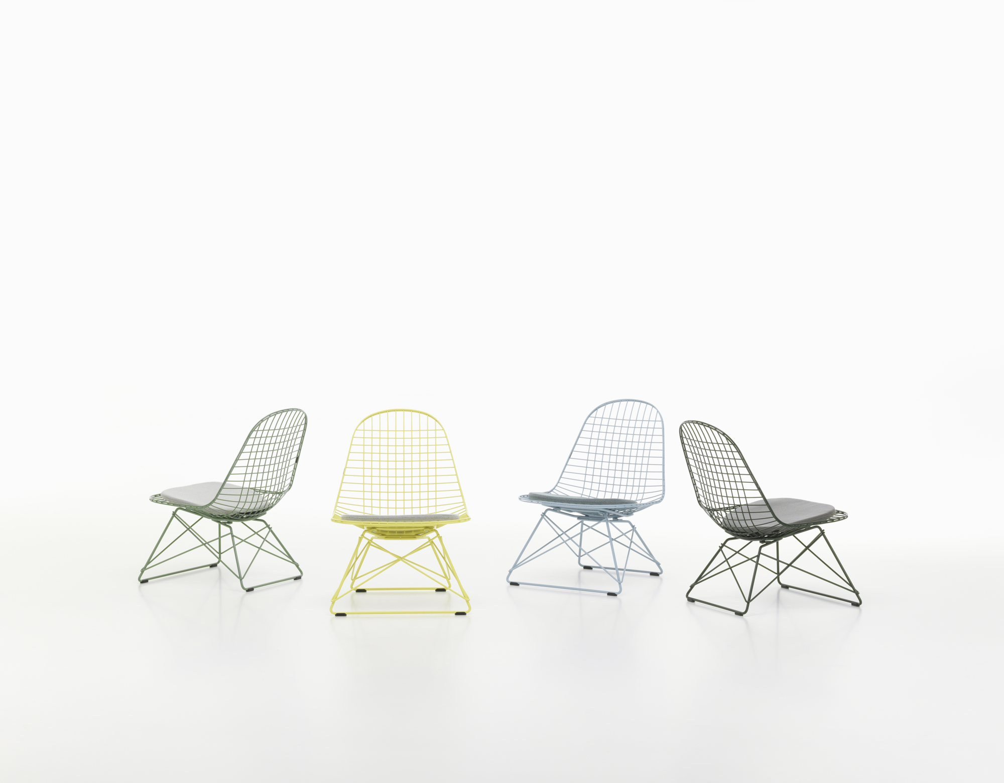 Fauteuil Eames Wire LKR citron