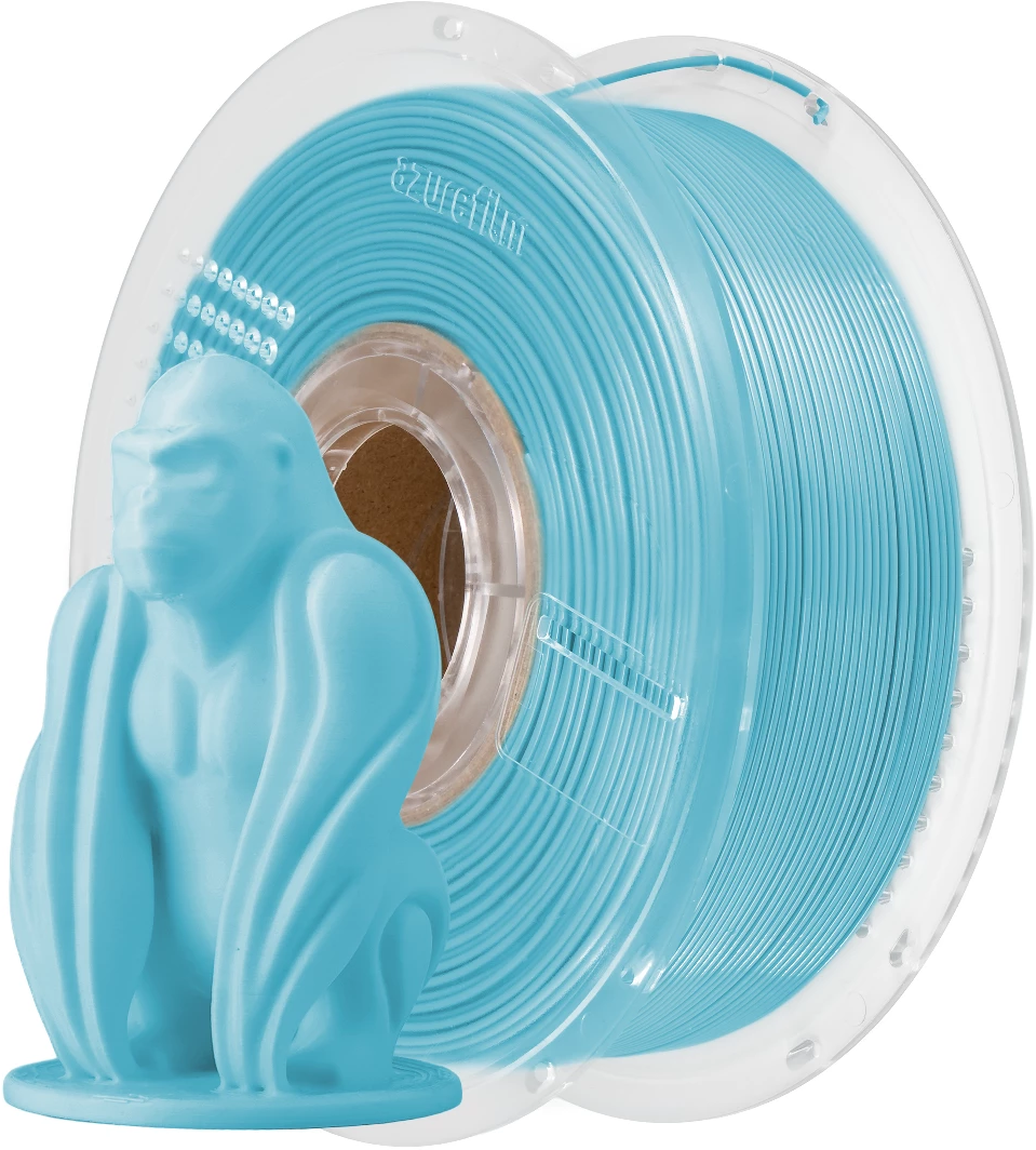 AzureFilm  PETG Baby Blue Pastel, 1,75 mm / 1000 g    Hochwertiges Universal-Filament in Pastellfarben