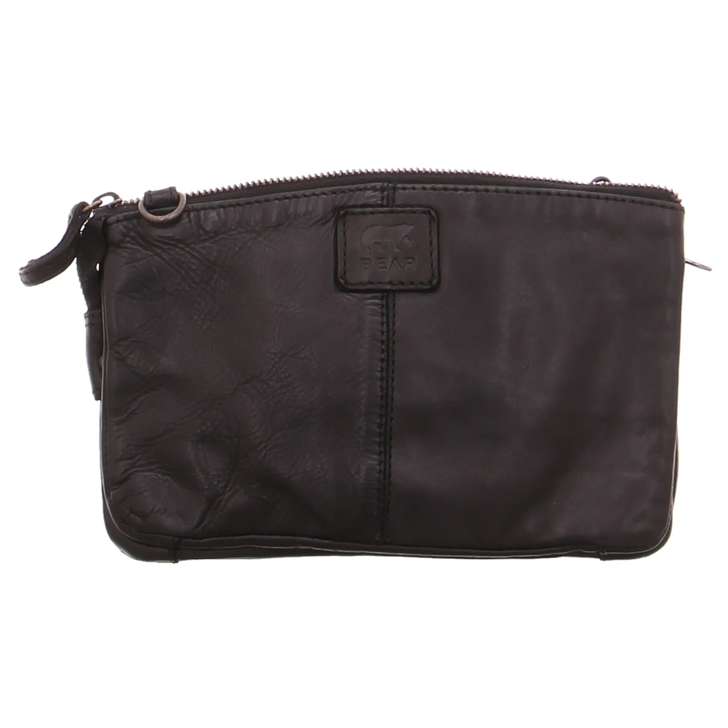 BEAR DESIGN Umhängetasche Schwarz Leder