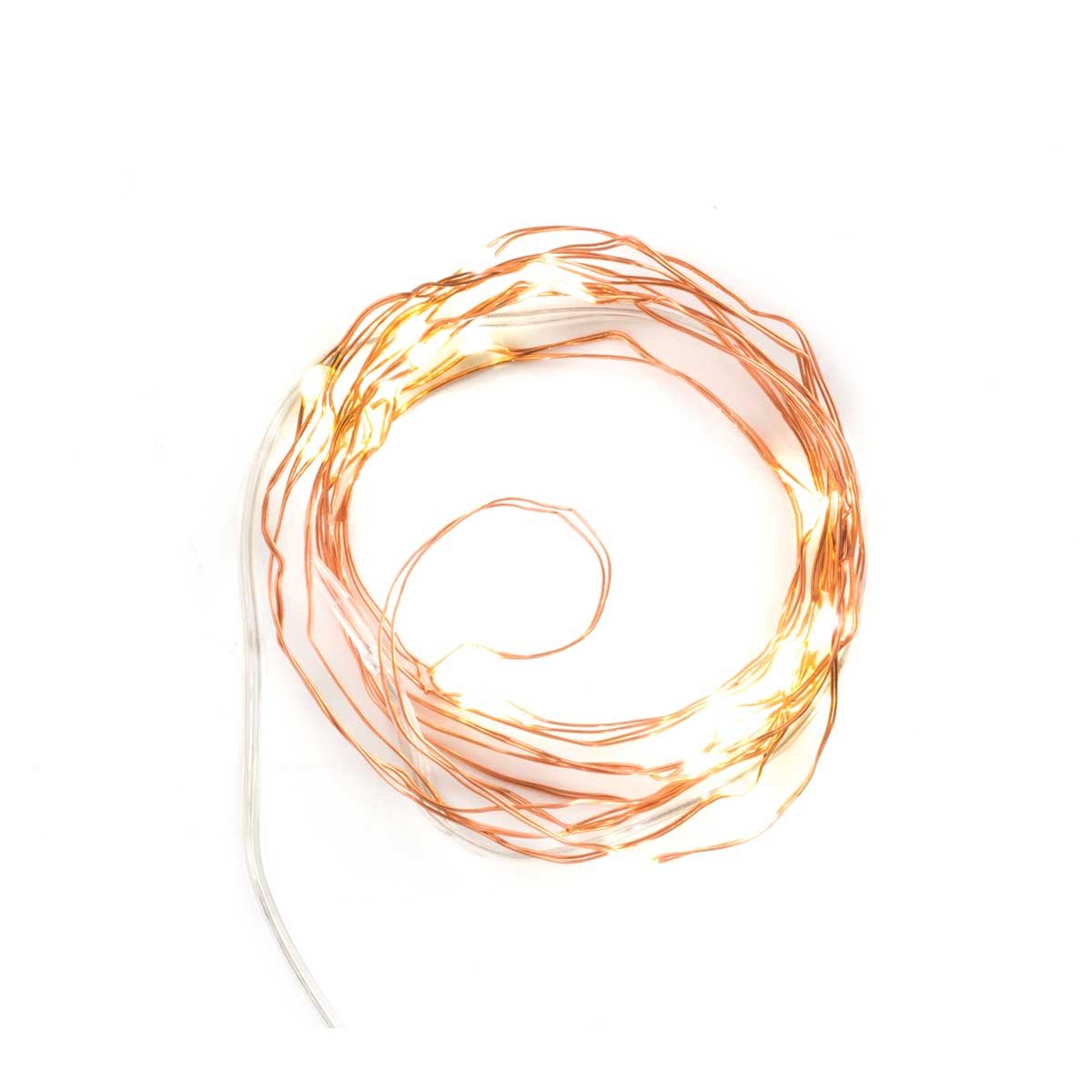 Copper string lights