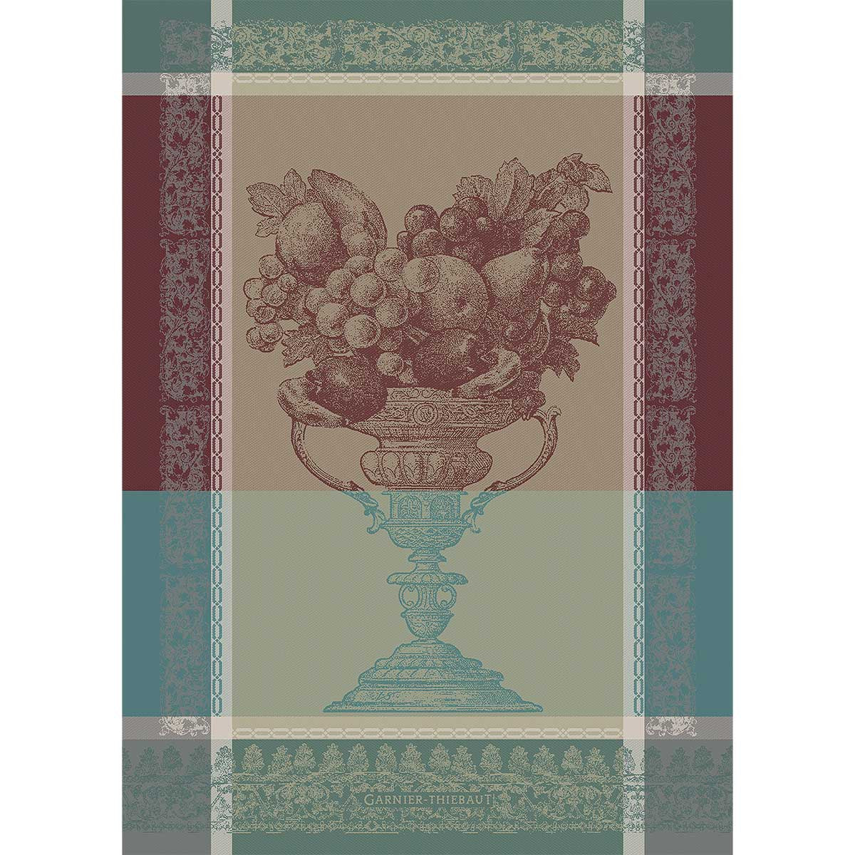 Torchon pur coton bordeaux 56x77 Garnier Thiebaut