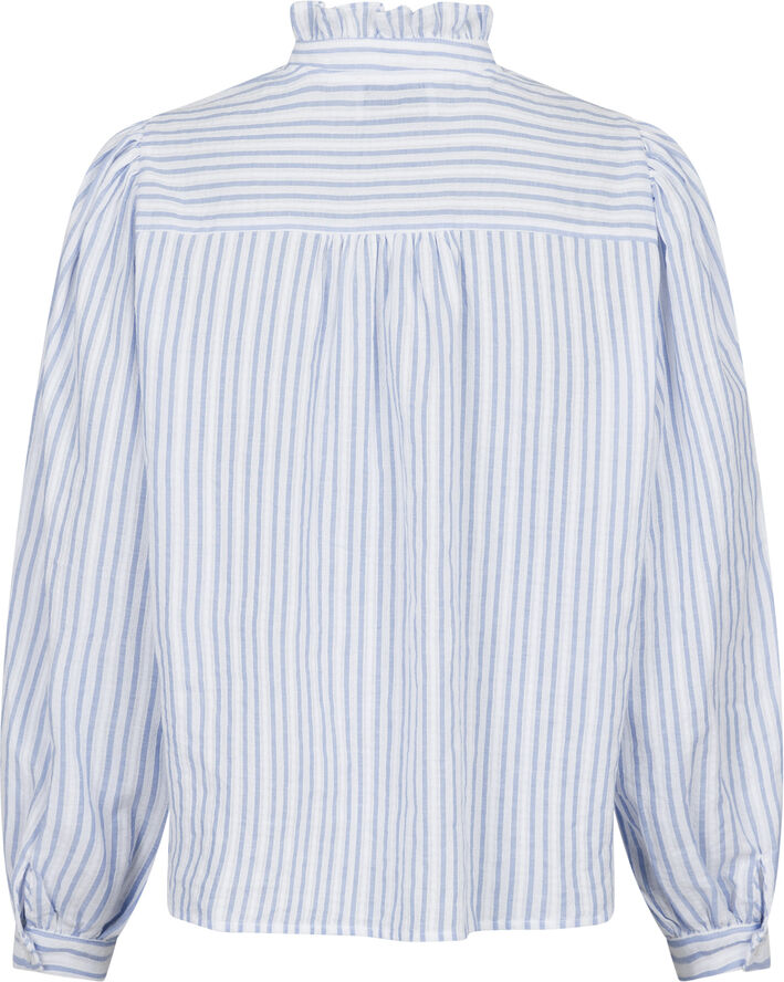 Neo Noir Johanne Stripe Blouse Light blue