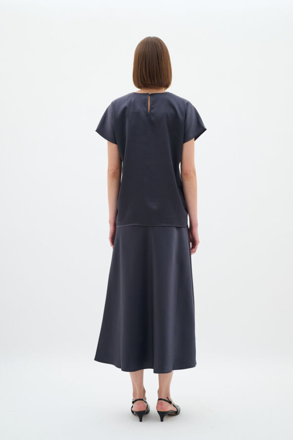 InWear SendraIW Bias Skirt Charcoal