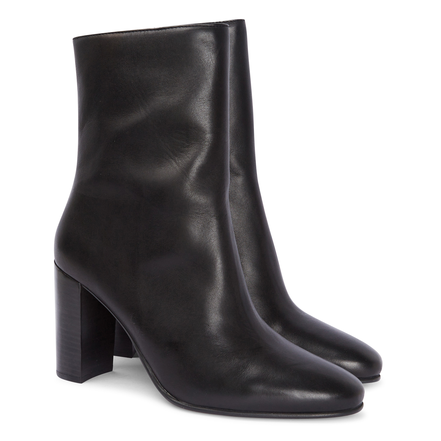 VALORIS - Bottines en cuir lisse | Noir