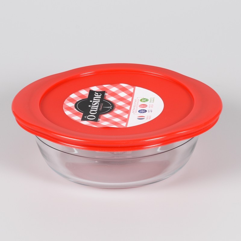 Plat rond avec couvercle 'Ô cuisine'