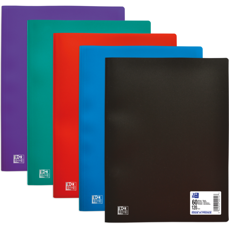 Protège-documents Oxford initial A4 60pochettes polypro