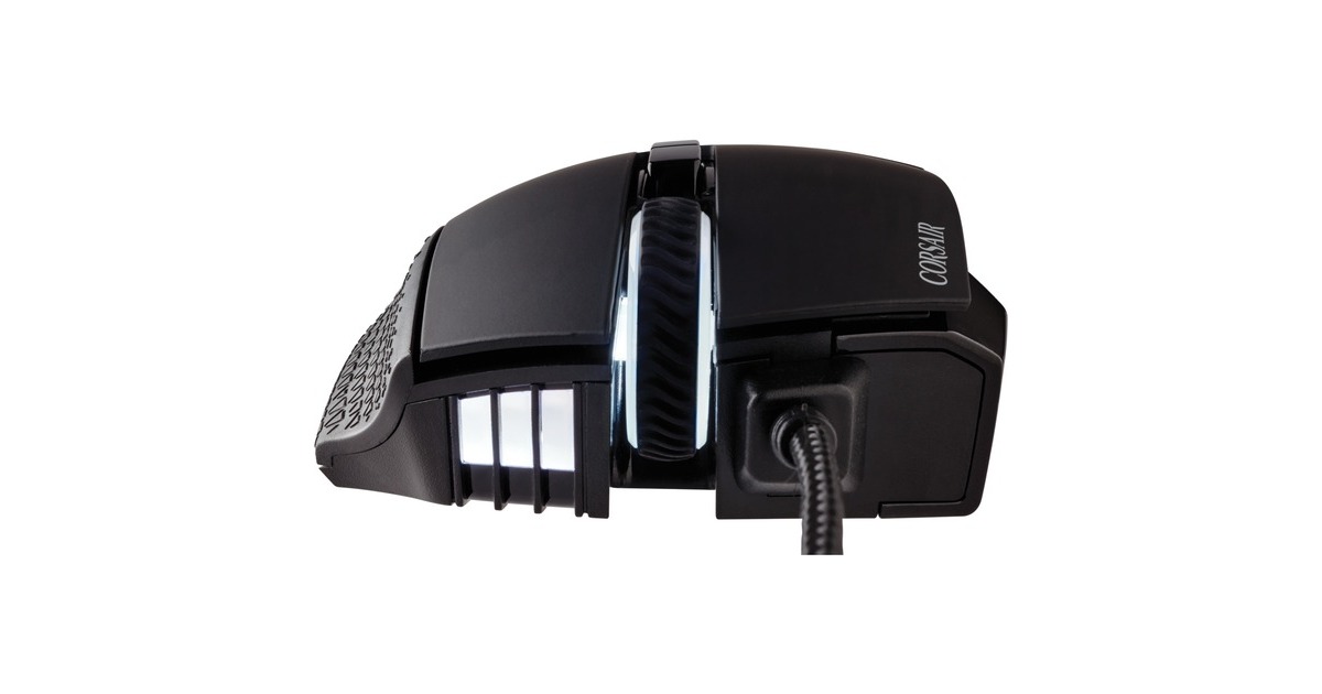 CorsairScimitar RGB ELITE gaming muis  (Zwart, 18.000 dpi, RGB leds)