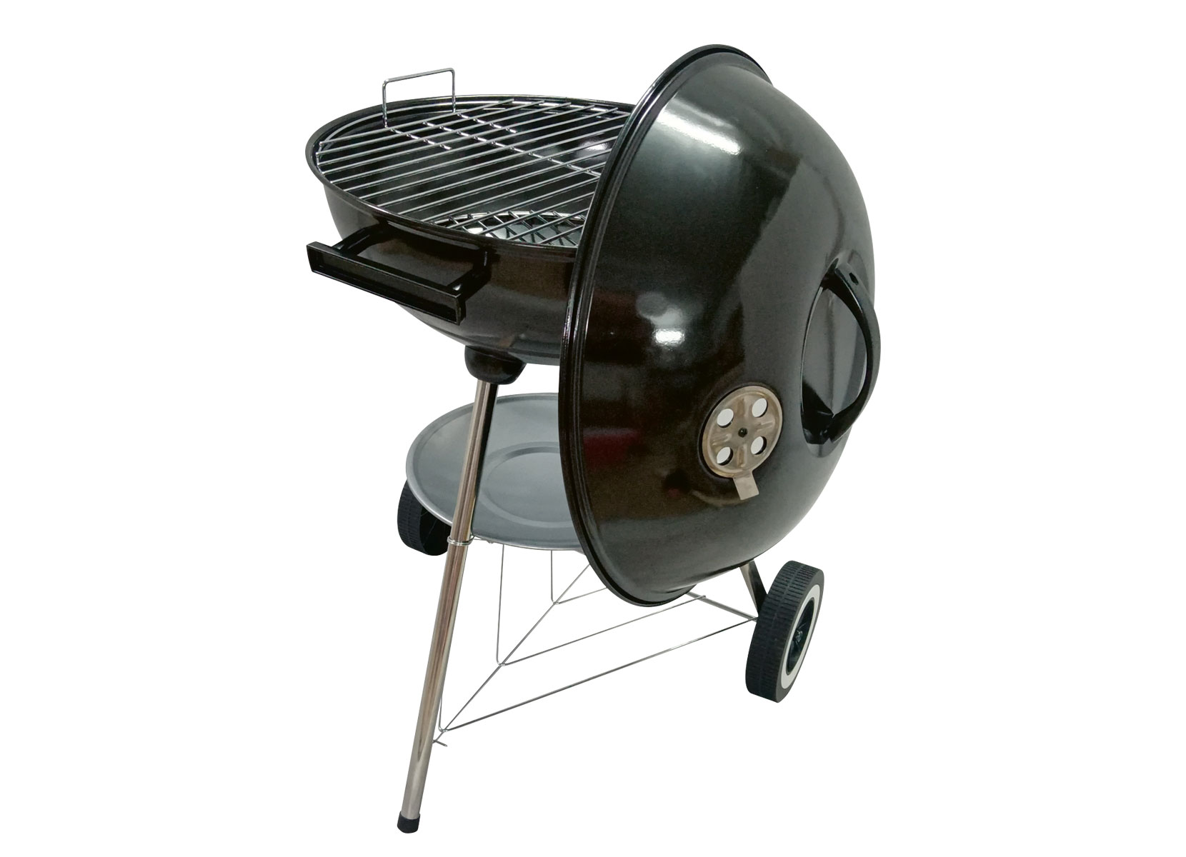 LANDMANN Emaille Kugelgrill-Wagen 41x82cm