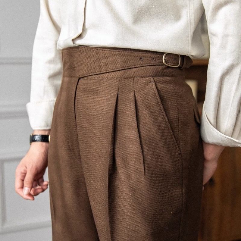 Nightbell - Hoge taille broek met gespen taille