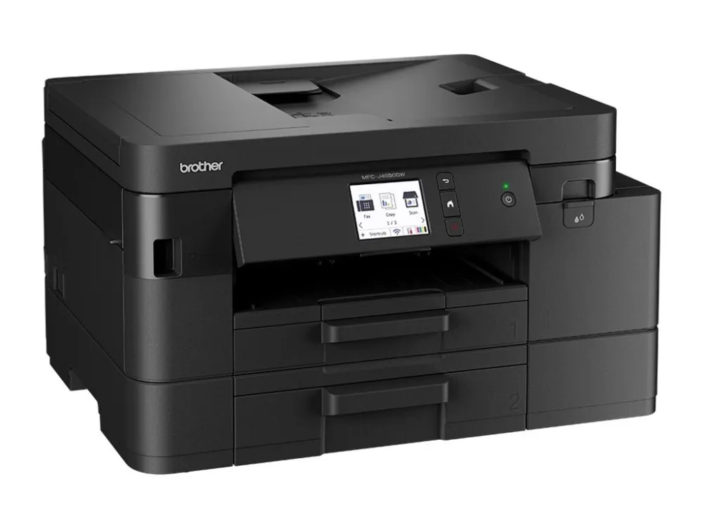 Brother MFC-J4550DW - Multifunktionsprinter - farve - blækprinter - A4 (210 x 297 mm) (original) - A4/Legal (medie) - op til 13 spm (kopiering) - op til 20 spm (udskriver) - 150 ark - USB 2.0, LAN, Wi-Fi(n)