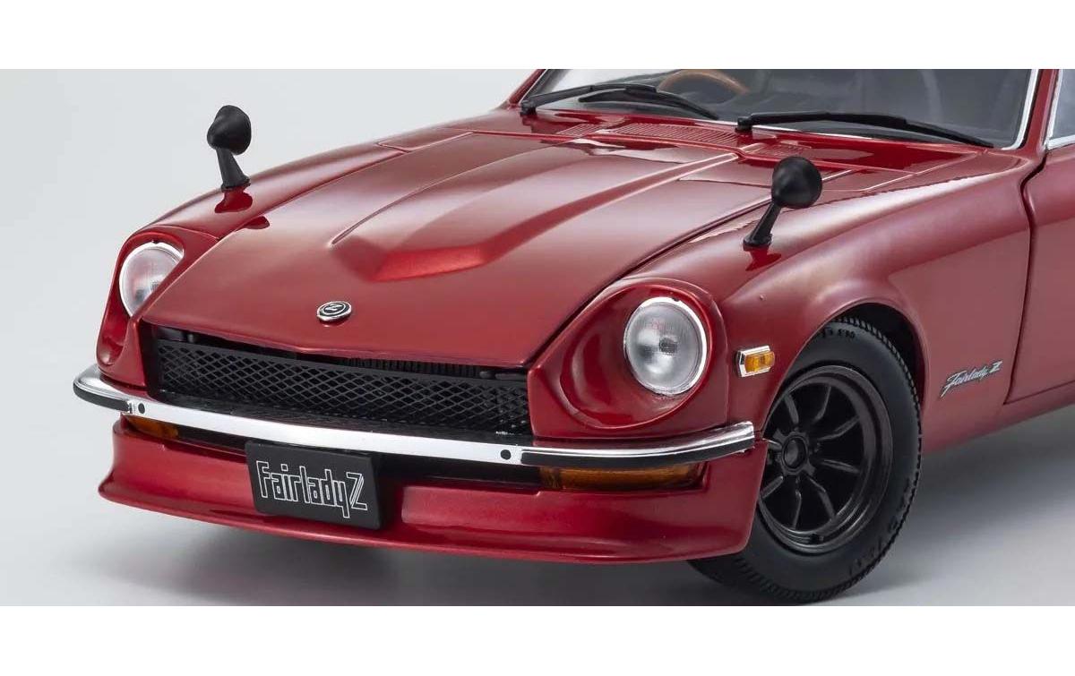 Nissan Fairlady Z-L (S30) 1970 Metallisch Rot, 1:18<br>Detailgetreues Modellauto für Sammler im Massstab 1:18