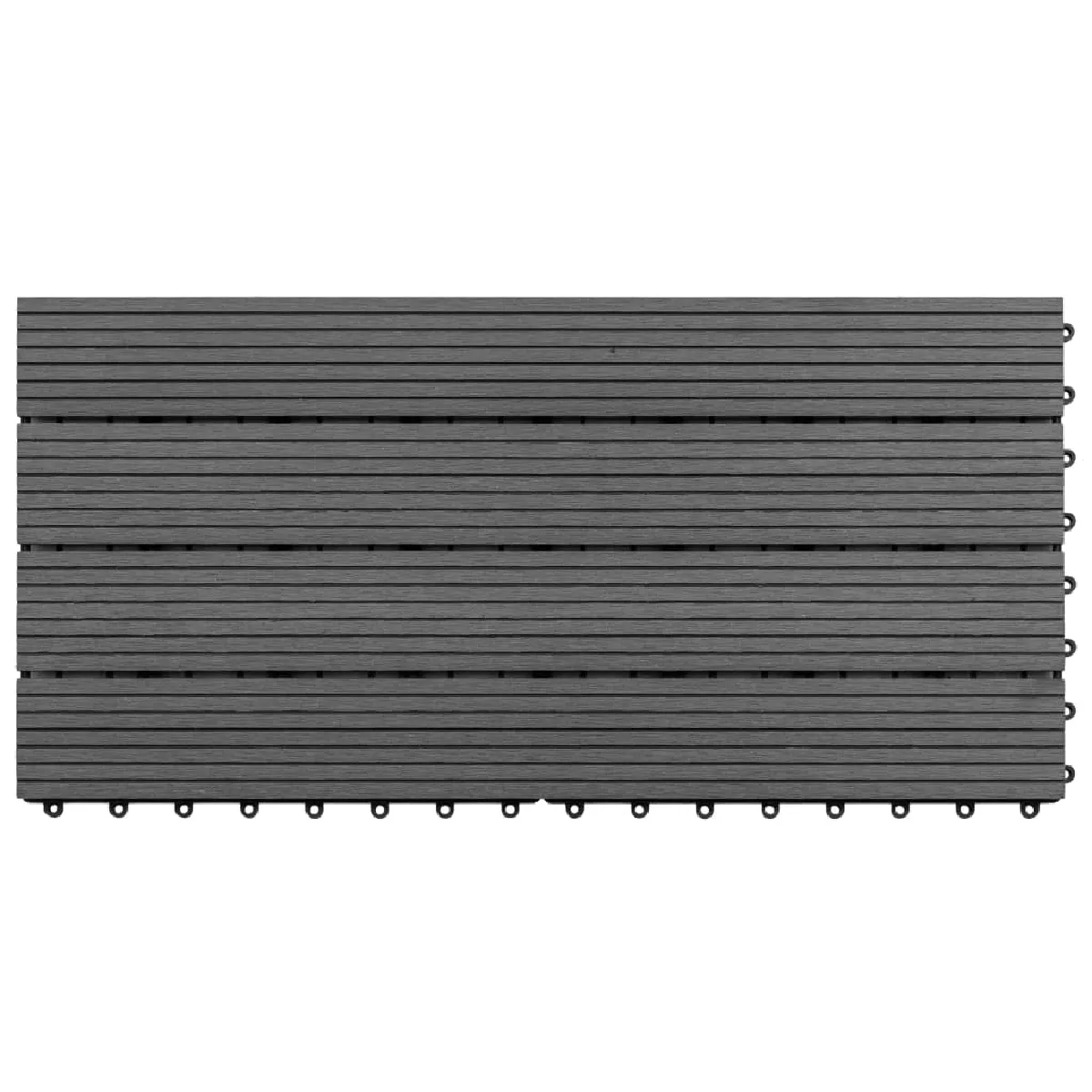 vidaXL Dalles WPC 60x30 Gris