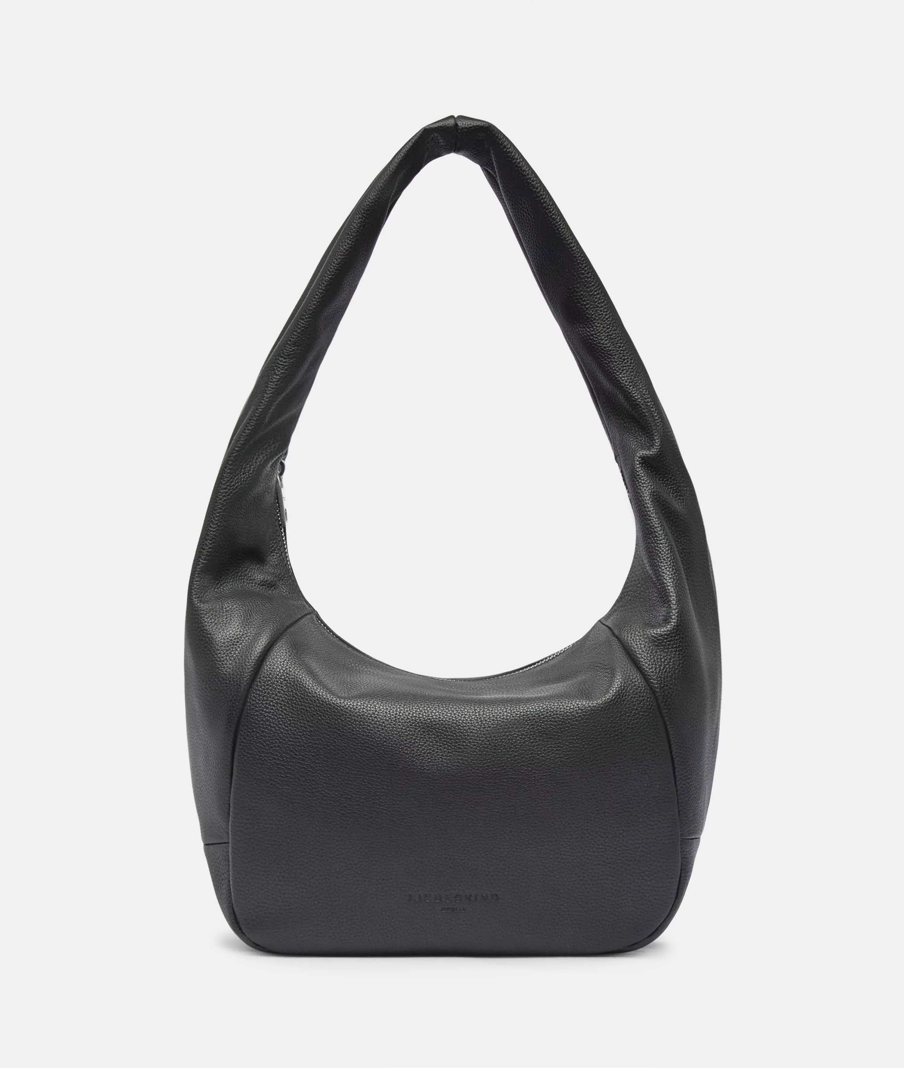 Farrah Hobo M Spacious cowhide pouch bag