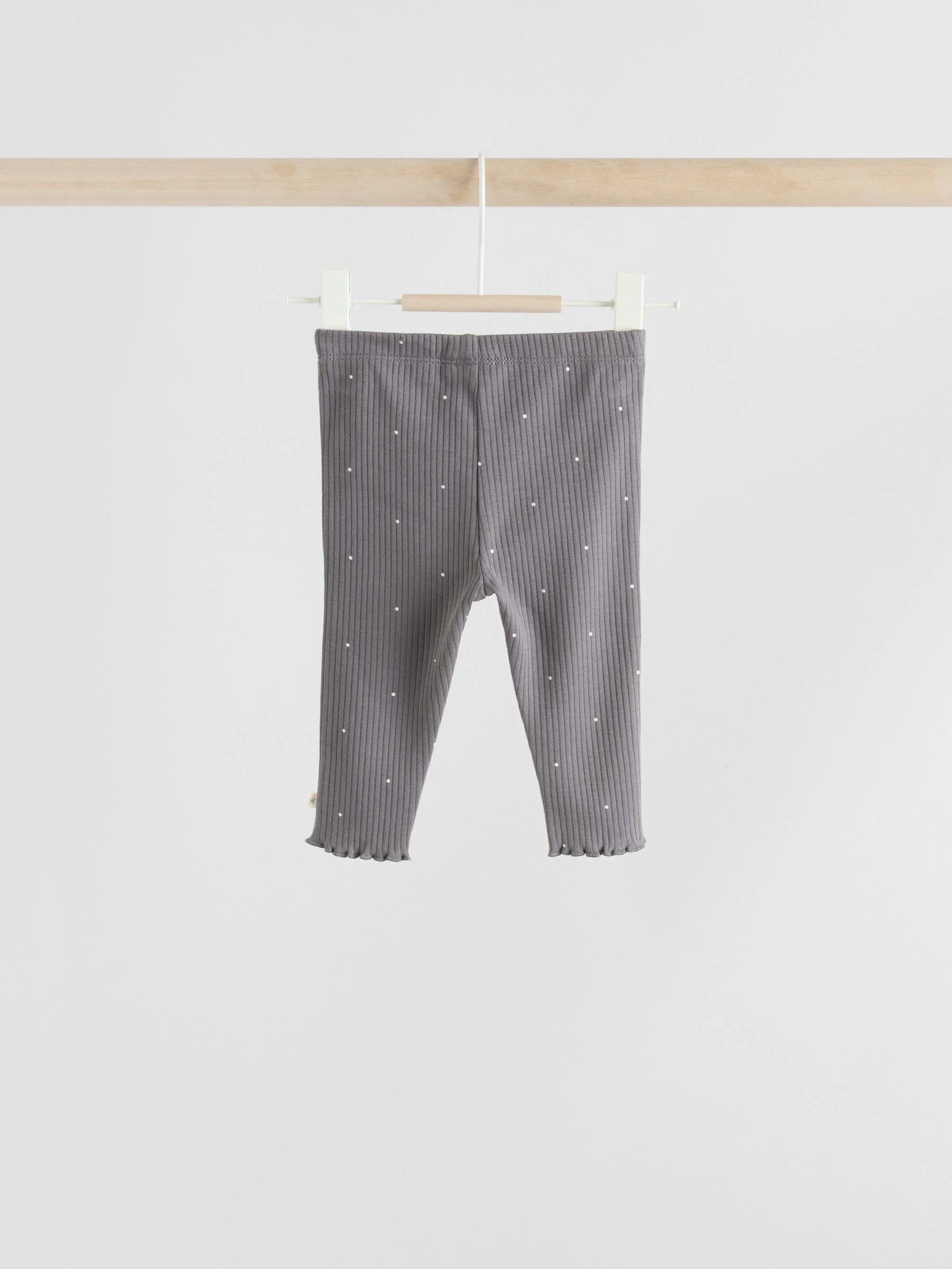 Grijs met bloemen - Babyset van top met Lange mouwen en Leggings met Bodywarmer 3 -delig (0mnd -2jr)