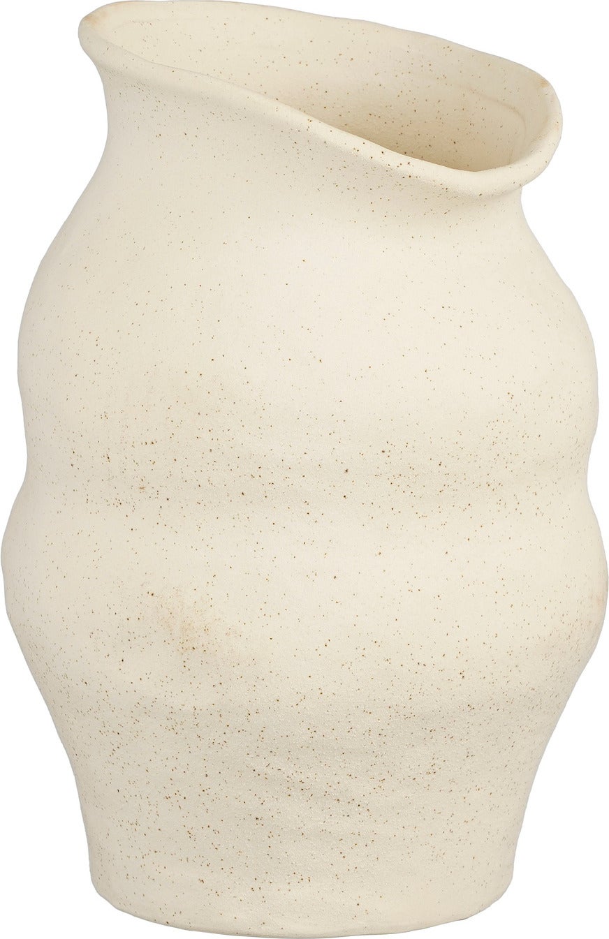 Mica Decorations vaas crème 20,5 x 20,5 x 30,5 cm