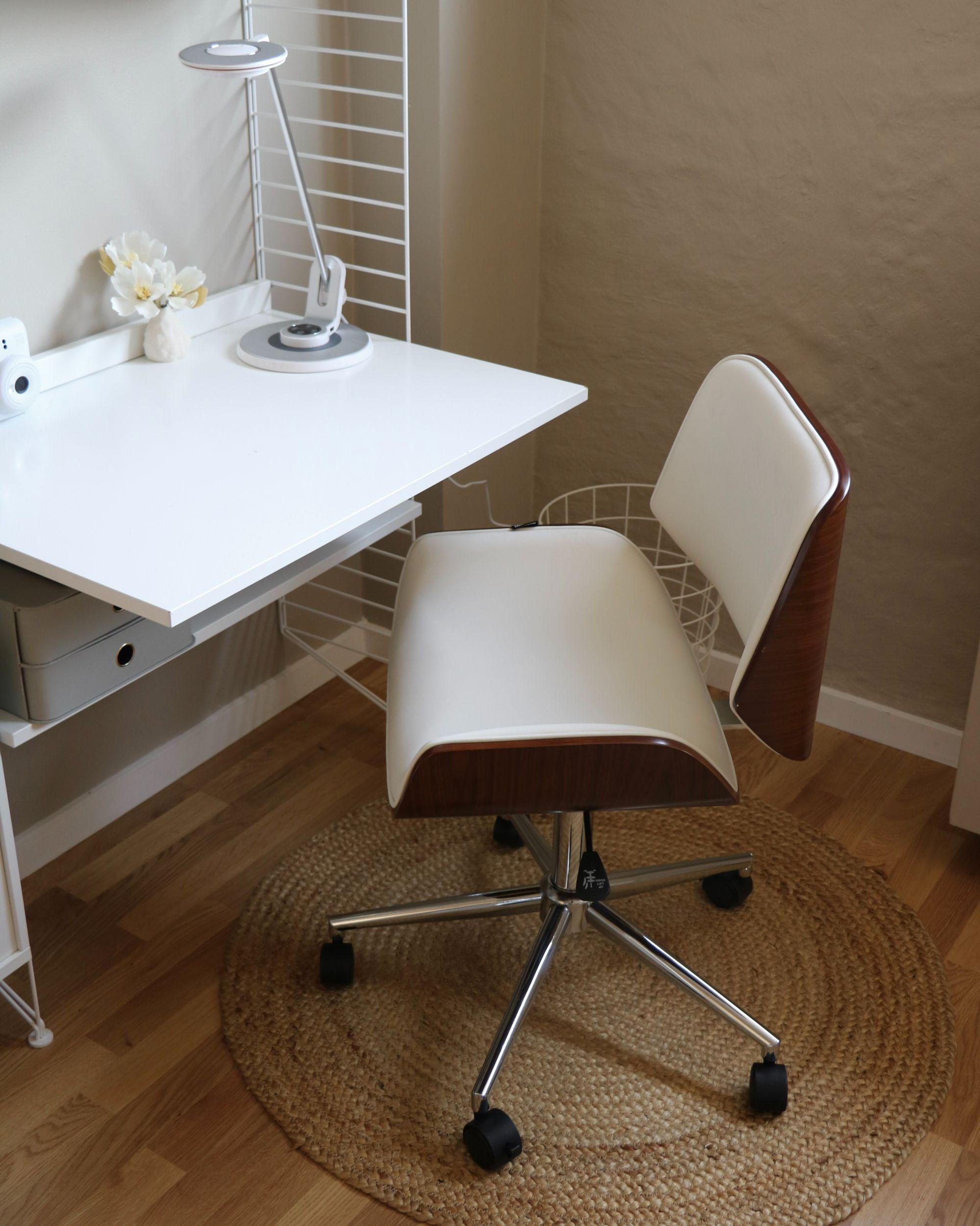 Bureaustoel TOTOWA Kunstleer Wit