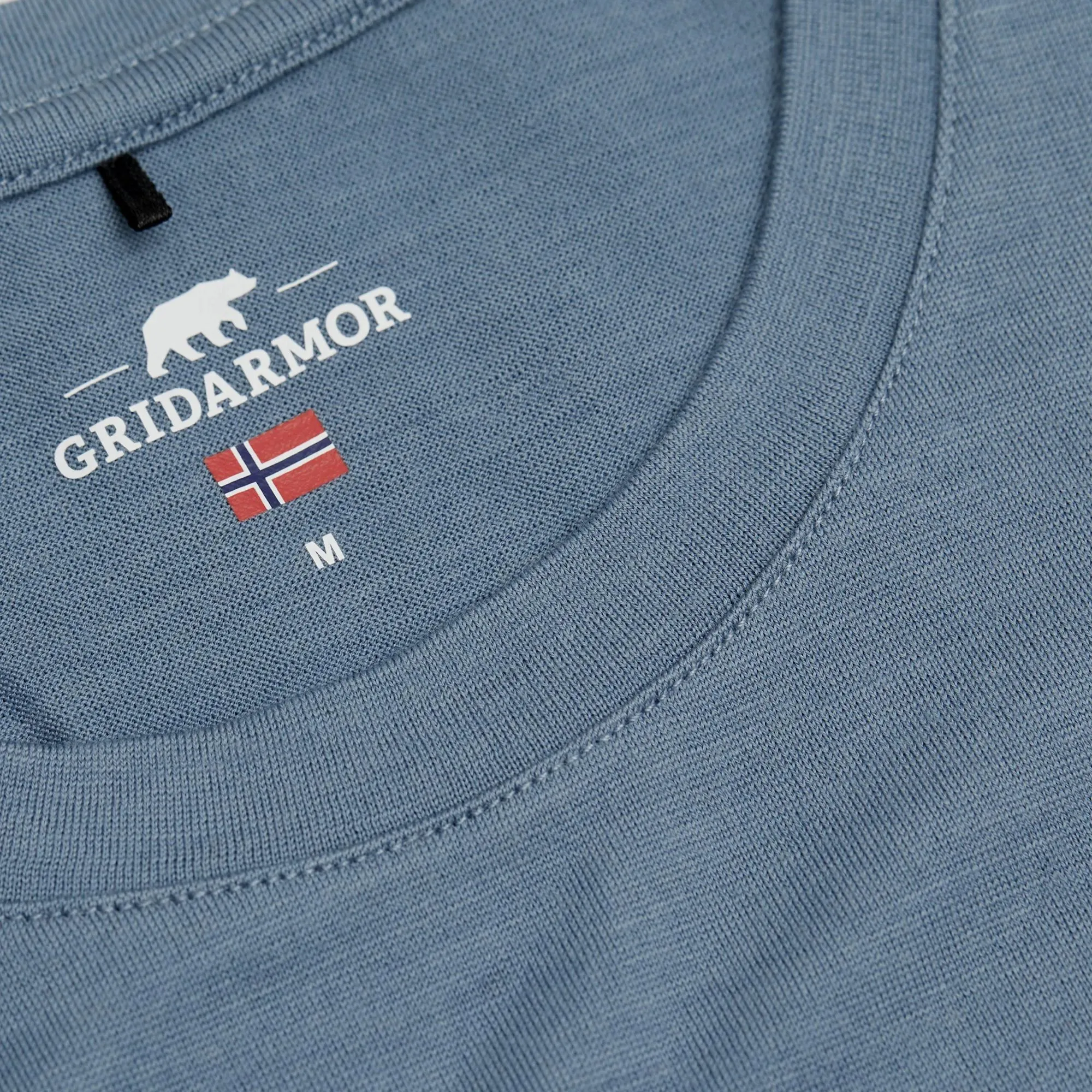 Gridarmor Larsnes Merino T-Skjorte Men Blue Shadow