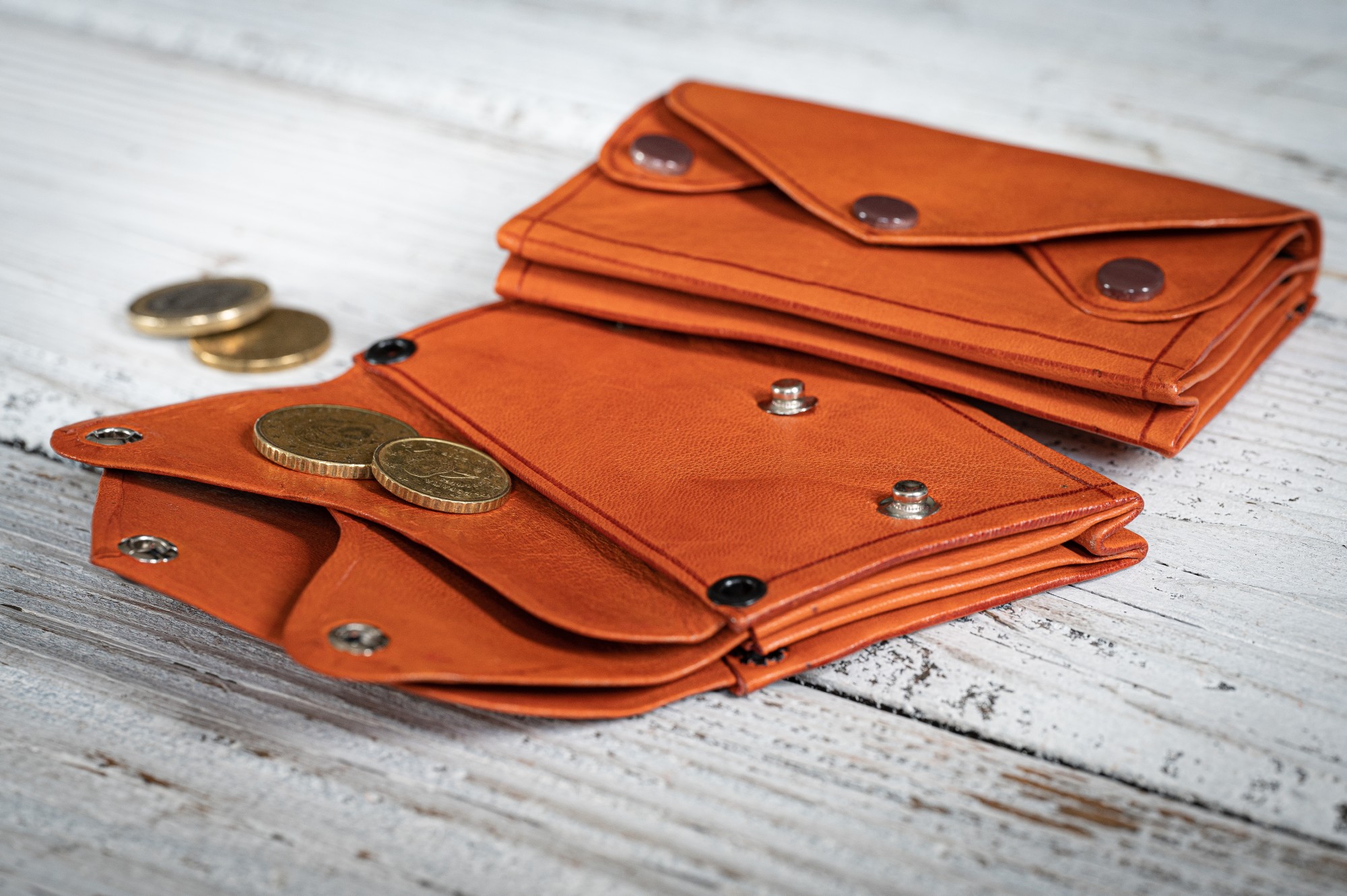 Portemonnaie, orange, L 10,5 cm, B 1,5 cm, H 7 cm günstig bestellen