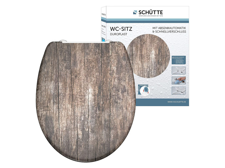 WC zitting duroplast, met soft-close-mechanisme