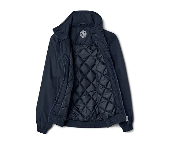 Kinder-Blouson, dunkelblau mit Pferdestickerei