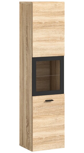 Bad-Midischrank BOSTON braun/schwarz 125cm