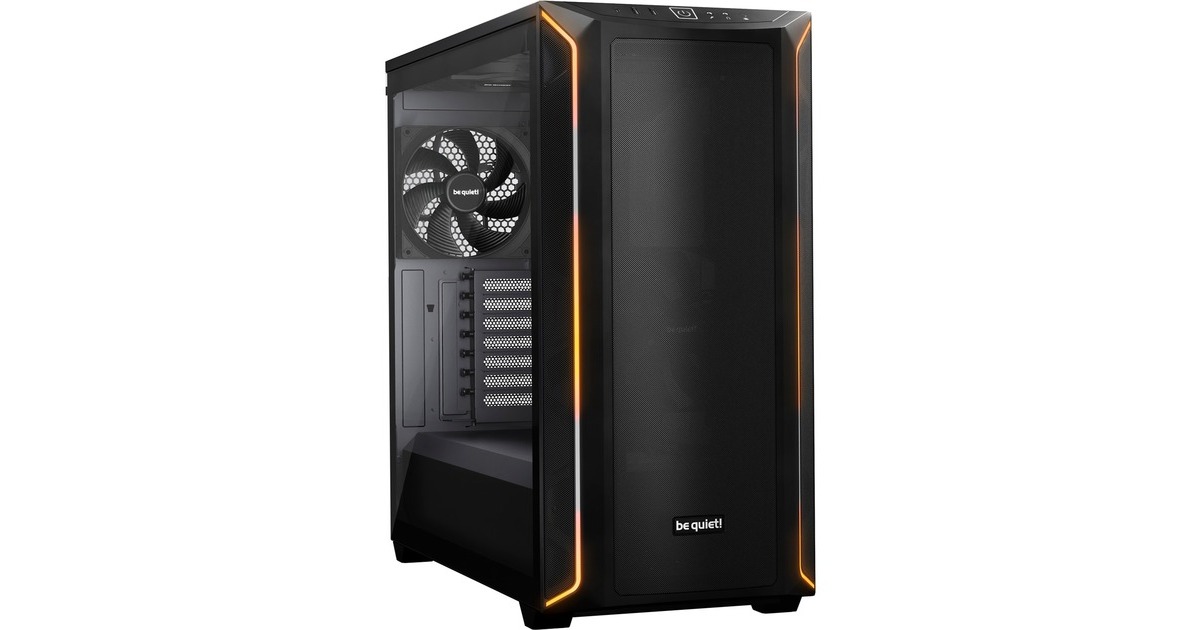 be quiet!SHADOW BASE 800 DX midi tower behuizing  (Zwart | 2x USB-A | 1x USB-C | RGB | Tempered Glass)