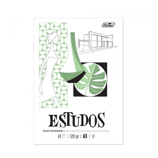 Firmo Bloco Caderno Desenho 24F 120G A3 - 83883