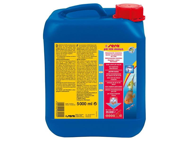 sera Wasseraufbereiter pH/KH -minus, 5 l Teichpflegemittel