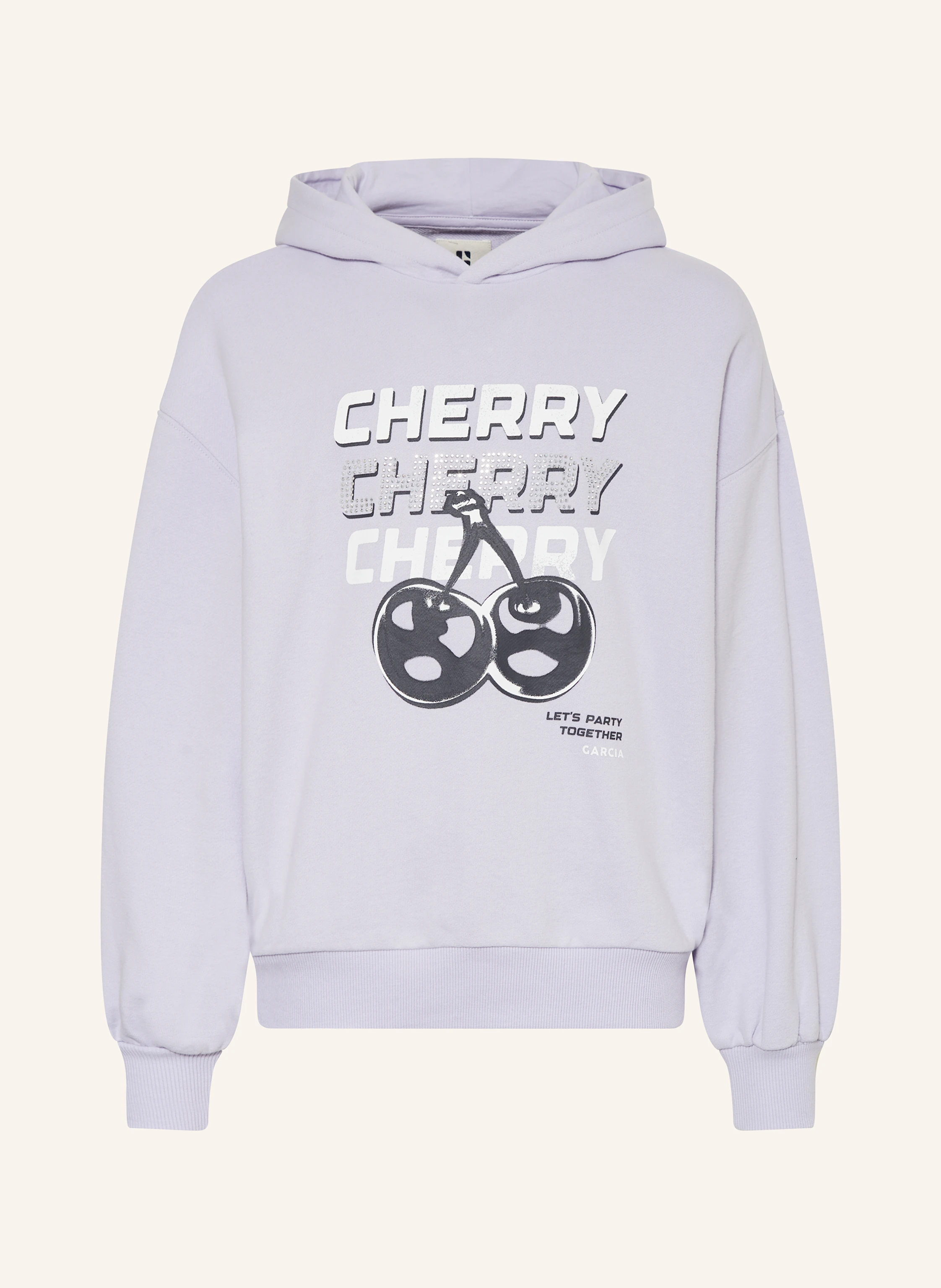 GARCIA Hoodie mit Schmucksteinen
