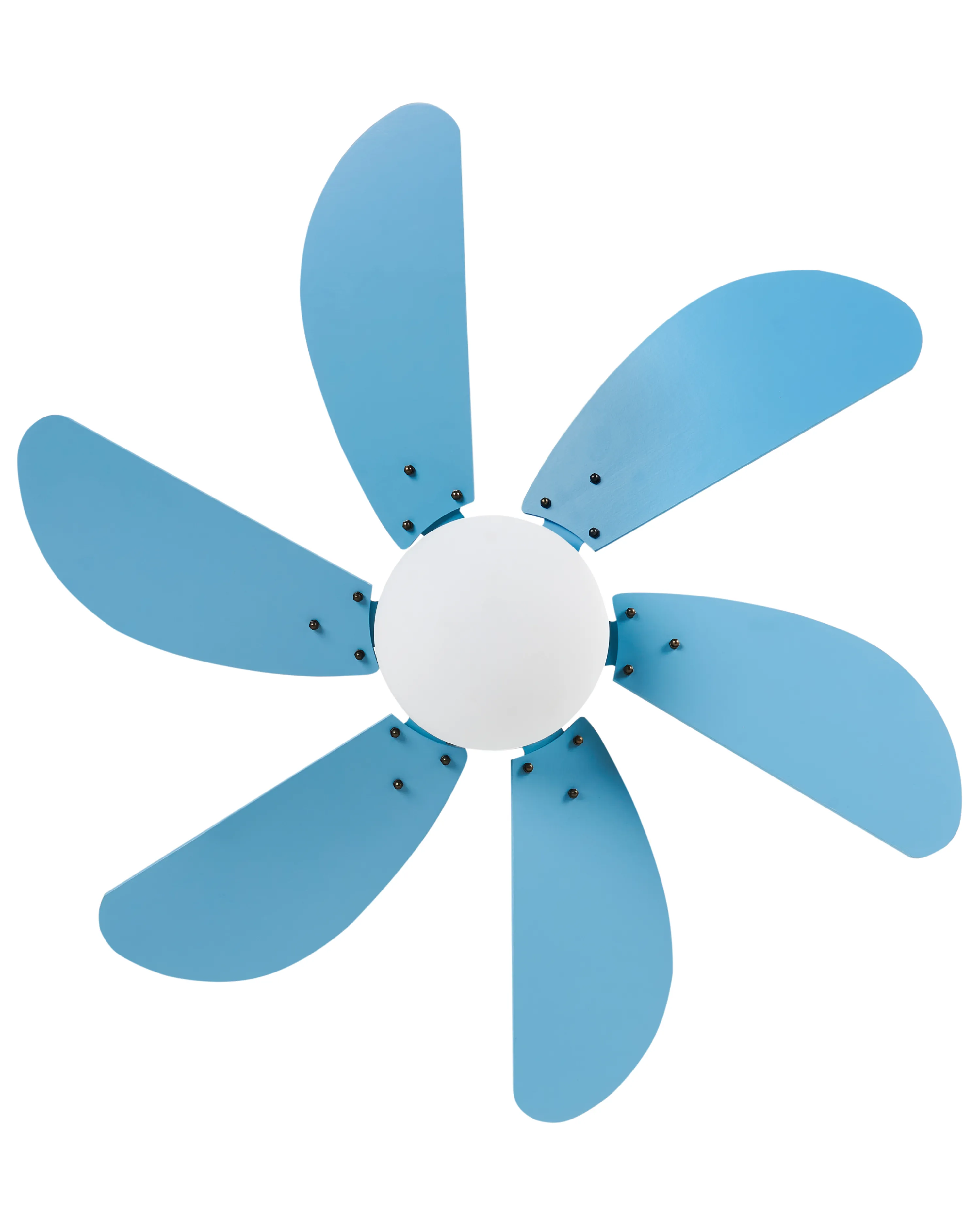 Plafondventilator met verlichting LOGAR met afstandsbediening LED Blauw