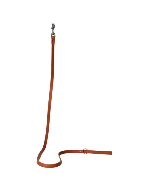 Adori Looplijn Vetleder Met Print - Hondenriem - 180x1.8 cm Cognac M\/L