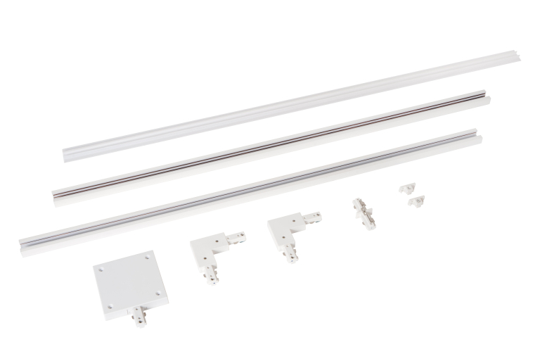 Lucide Track 1-fase railsysteem 2 meter startersset zwart