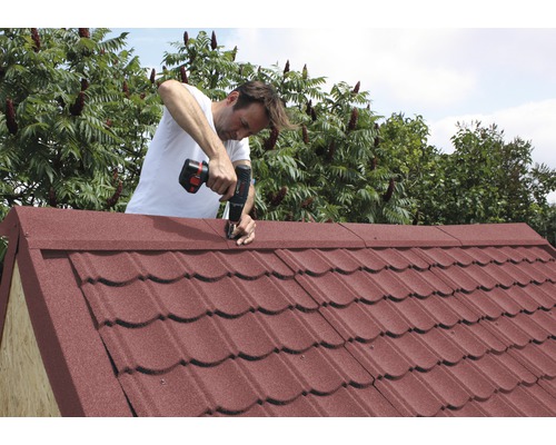 EASY-Pan metaaltegelkorrels rood 1135 x 860 x 2,8 mm