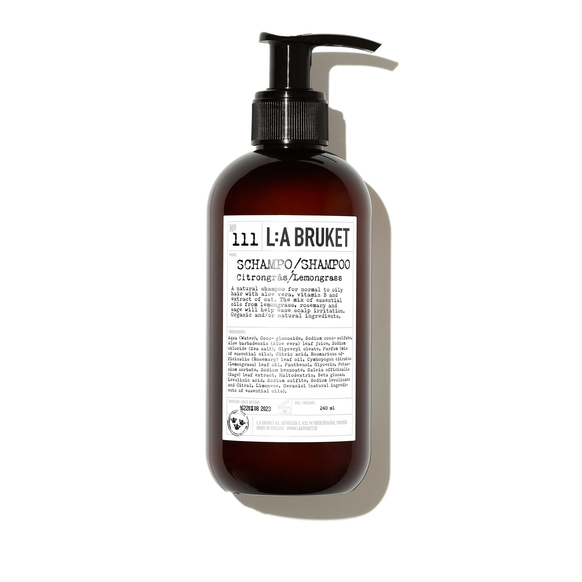 L:a Bruket Shampoo Shampoing Assainissant Citronnelle 111