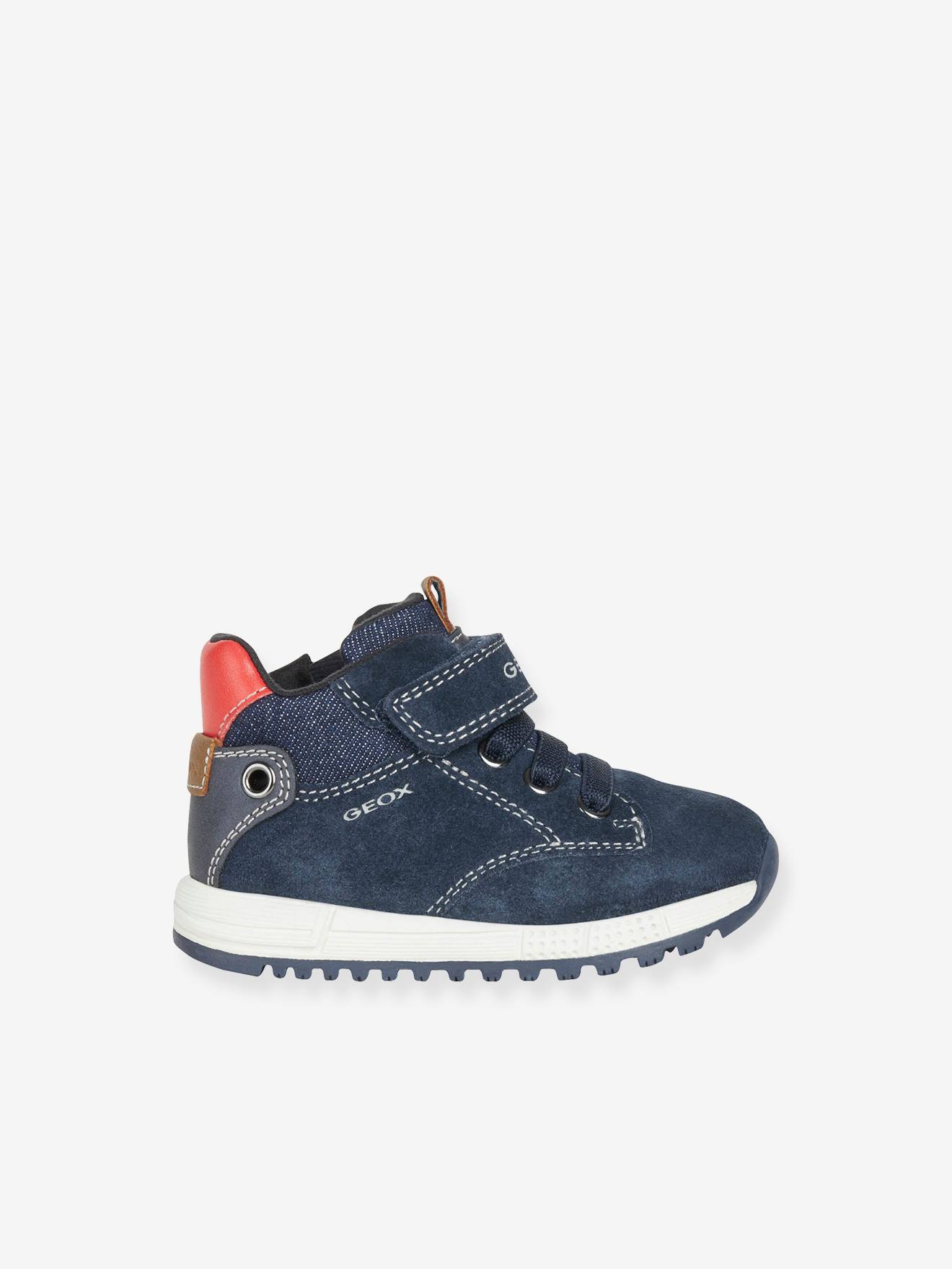 Sapatinho infantil de cano médio Alben Boy GEOX®, azul marinho