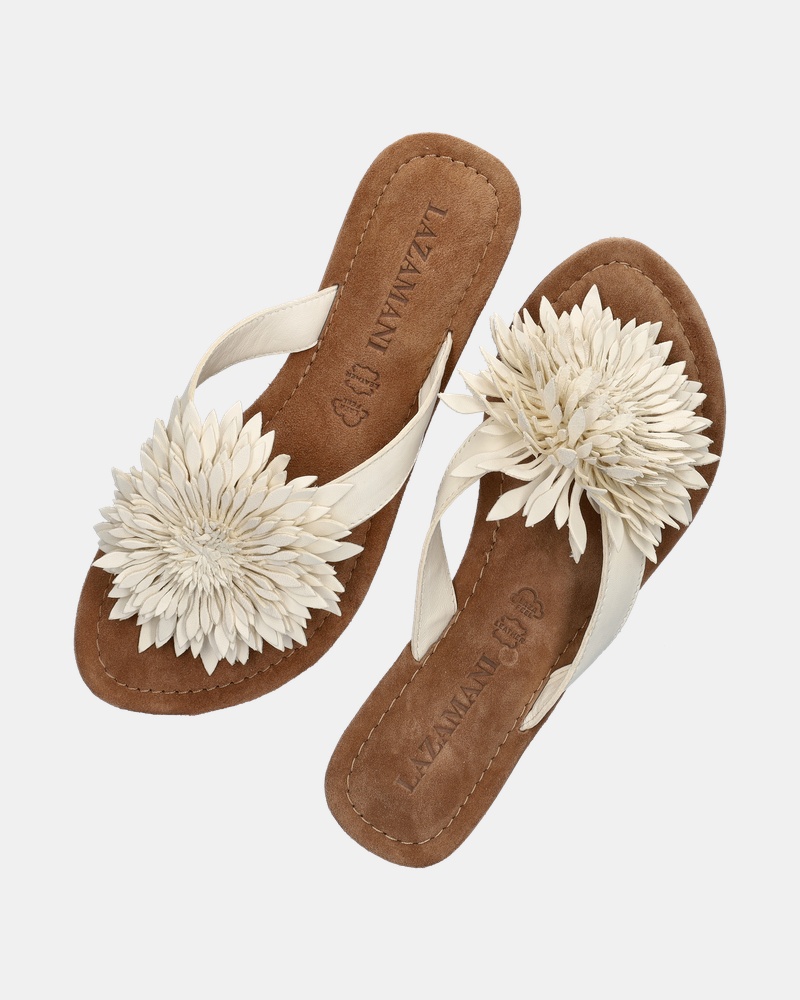 Lazamani Slippers  - wit