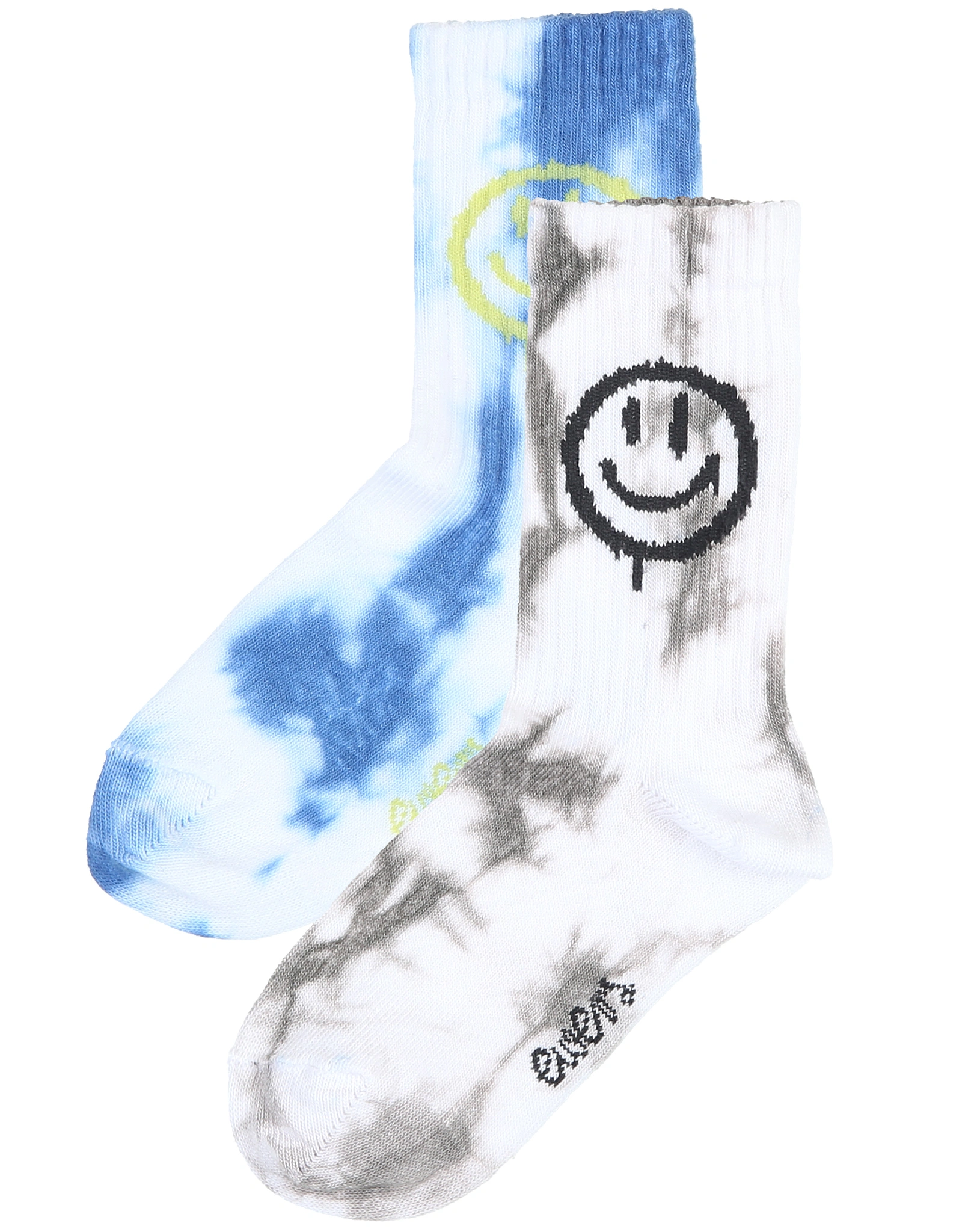 Strümpfe SMILEY 2er Pack in blau/grau