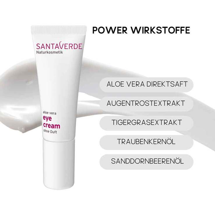 Aloe Vera Augencreme ohne Duft, 10 ml