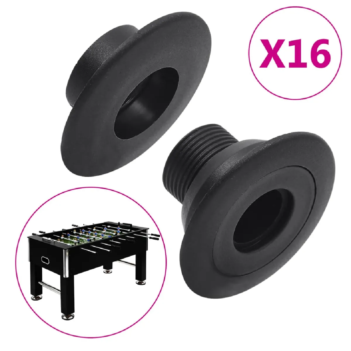 vidaXL Paliers baby-foot - Pour tige de 15,9/16 mm