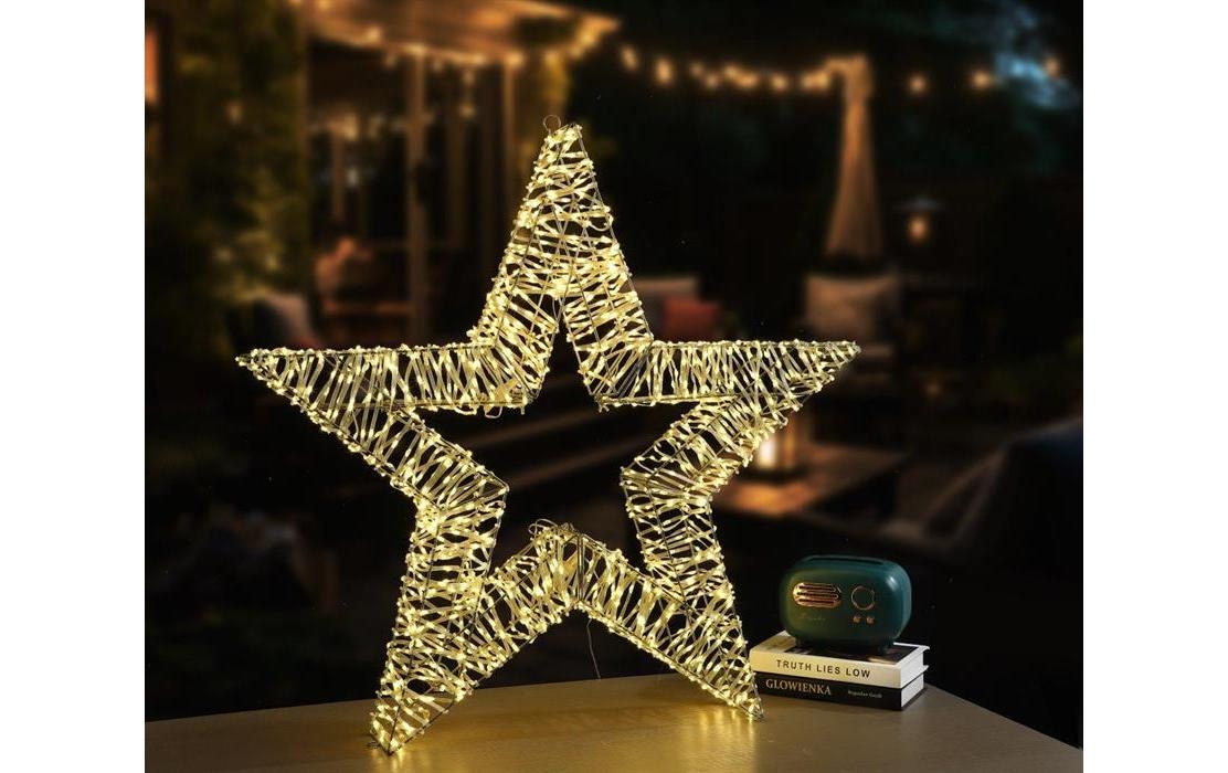LED-Dekofigur »Dameco Stern Metall 19 cm x 150 cm«
